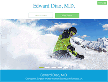 Tablet Screenshot of edwarddiaomd.com
